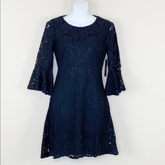 NWT Lulu’s Favorite Flair Flounce Sleeve Dress - Picture 2 of 8